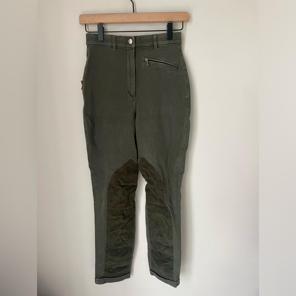 Barrakan Dark Olive Italian Riding Breeches - Picture 1 of 8